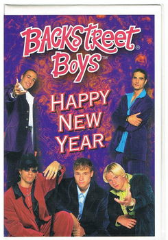 Backstreet Boys happy new year ( Ansichtkaart nieuw ) - 0