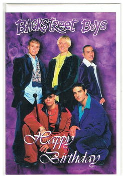 Backstreet Boys Happy birthday ( Ansichtkaart nieuw ) - 0