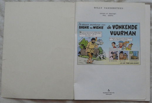 Strip Boek, Suske en Wiske, De Vonkende Vuurman, Nr.246, Standaard Uitgeverij, 1995.(Nr.1) - 1