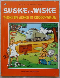 Strip Boek, Suske en Wiske, Rikki En Wiske In Chocowakije, Nr.154, Standaard Uitgeverij, 1999.(Nr.1)