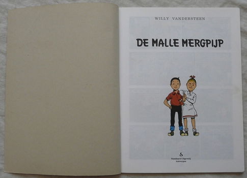 Strip Boek, Suske en Wiske, De Malle Mergpijp, Nr.143, Standaard Uitgeverij, 1993.(Nr.1) - 1