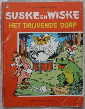 Strip Boek, Suske en Wiske, Het Drijvende Dorp, Nr.173, Standaard Uitgeverij, 1979.(Nr.1) - 0