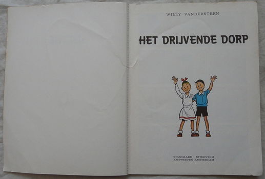 Strip Boek, Suske en Wiske, Het Drijvende Dorp, Nr.173, Standaard Uitgeverij, 1979.(Nr.1) - 1