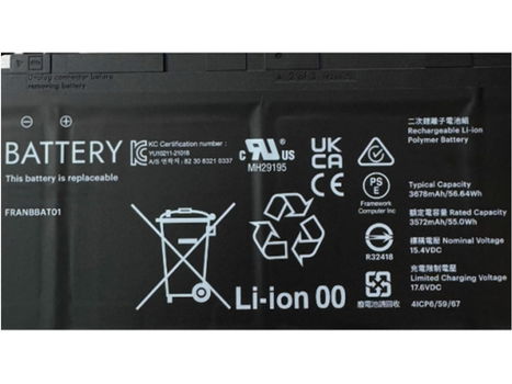 New Battery Laptop Batteries FRAMEWORK 15.4V 3572mAh/55Wh - 0