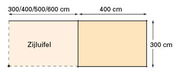 Tuinhuis-Blokhut Parelhoen 400x300cm met Luifel 400cm - 2 - Thumbnail