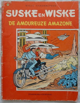 Strip Boek, Suske en Wiske, De Amoureuze Amazone, Nr.169, Standaard Uitgeverij, 1982.(Nr.1) - 0