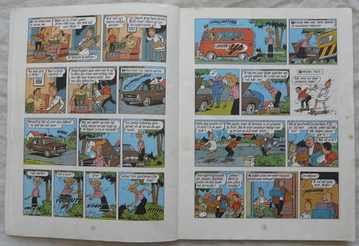 Strip Boek, Suske en Wiske, De Amoureuze Amazone, Nr.169, Standaard Uitgeverij, 1982.(Nr.1) - 2