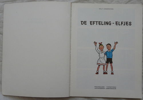 Strip Boek, Suske en Wiske, De Efteling - Elfjes, Nr.168, Standaard Uitgeverij, 1978.(Nr.1) - 1