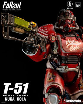 ThreeZero Fallout Action Figure T-51 Nuka Cola Power Armor - 5