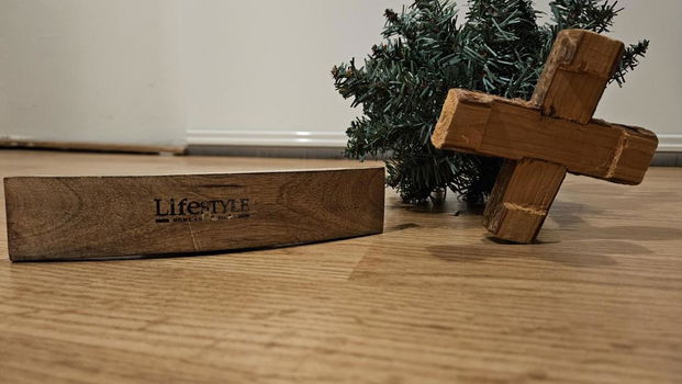 ZGAN mini kunst kerstboom/Lifestyle houten mini kerstboom - 1