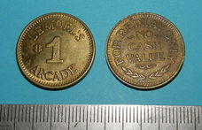 Amerikaans token Lemuel's Arcade