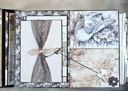 Finished Project handmade by scrapqueen the ENCHANTED LACE Mini Album - 5