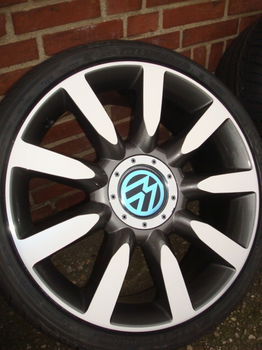 19'' inch Nuvolari Velgen en Banden Steek 5x112 - 7