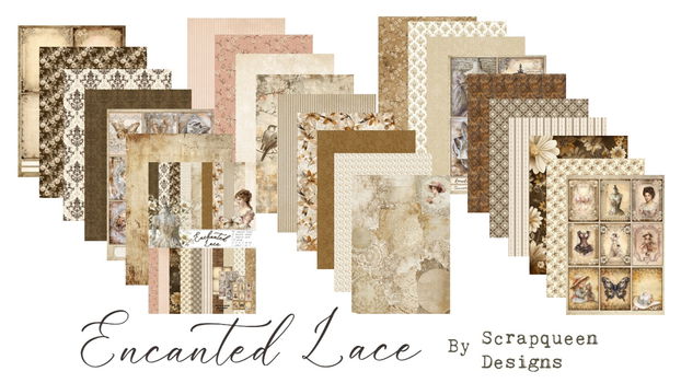 Printable set ENCHANTED LACE - 1