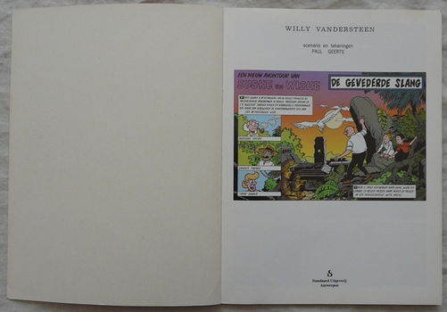 Strip Boek, Suske en Wiske, De Gevederde Slang, Nr.258, Standaard Uitgeverij, 1998.(Nr.1) - 1