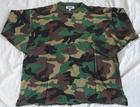 Shirt, Long Sleeve, Camouflage, Size: XL, Bustek Adventure Sportwear, 1990s. - 6