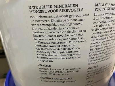 Metamix - natuurlijke mineralen voor alle soorten Vogels - 1