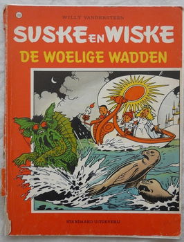 Strip Boek, Suske en Wiske, De Woelige Wadden, Nr.190, Standaard Uitgeverij, 1982.(Nr.1) - 0