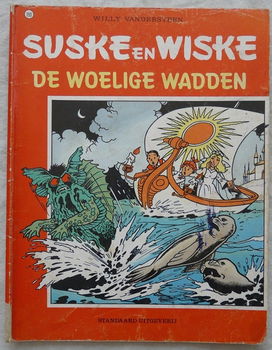 Strip Boek, Suske en Wiske, De Woelige Wadden, Nr.190, Standaard Uitgeverij, 1984.(Nr.1) - 0