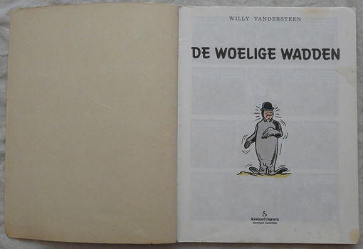 Strip Boek, Suske en Wiske, De Woelige Wadden, Nr.190, Standaard Uitgeverij, 1984.(Nr.1) - 1