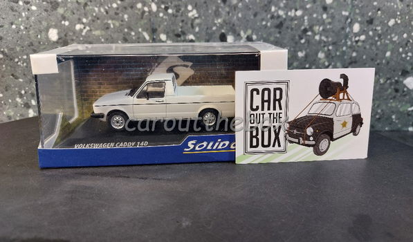 Volkswagen Caddy 14D wit 1:43 Solido Sol113 - 4