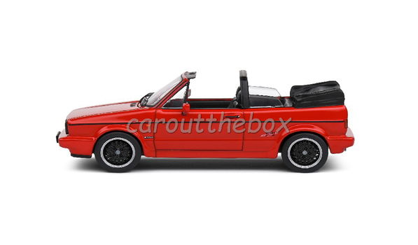 Volkswagen Golf 1 cabriolet Sportline rood 1:43 Solido Sol115 - 0