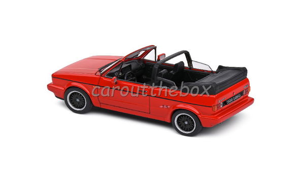 Volkswagen Golf 1 cabriolet Sportline rood 1:43 Solido Sol115 - 2