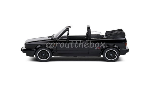 Volkswagen Golf 1 cabriolet Sportline zwart 1:43 Solido Sol116 - 0