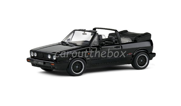 Volkswagen Golf 1 cabriolet Sportline zwart 1:43 Solido Sol116 - 1