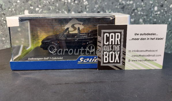 Volkswagen Golf 1 cabriolet Sportline zwart 1:43 Solido Sol116 - 5