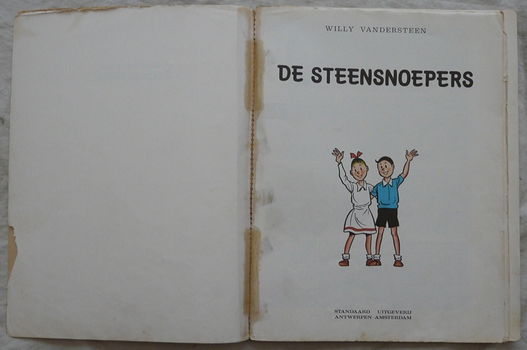 Strip Boek, Suske en Wiske, De Steensnoepers, Nr.130, Standaard Uitgeverij, 1979.(Nr.1) - 1