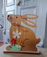 Houten haas - konijn - paashaas - pasen - 21 cm hoog - 0 - Thumbnail