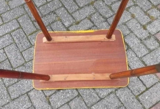 Antieke oude houten tafel - 7