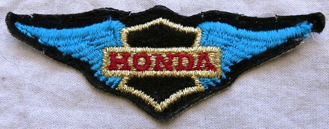 Patch, Sew On, Vintage, Honda Motorcycle, Afm.: 10x3,5cm, 1980s. - 0