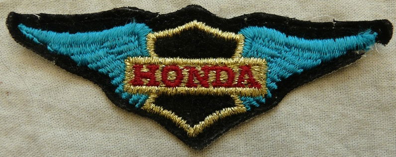 Patch, Sew On, Vintage, Honda Motorcycle, Afm.: 10x3,5cm, 1980s. - 1