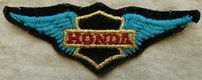 Patch, Sew On, Vintage, Honda Motorcycle, Afm.: 10x3,5cm, 1980s. - 1 - Thumbnail