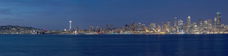 Seattle, Washington skyline - panoramische fotoprint