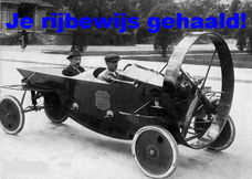 Je rijbewijs gehaald! - wenskaart, model A