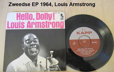 Zweedse EP, LOUIS ARMSTRONG, Hello Dolly, uit 1964, vinyl is splinternieuw