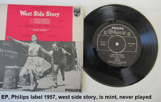 THE WEST SIDE STORY, 2x EP, op Philips en op CBS label - 0