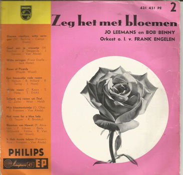 Jo Leemans, Bob Benny – Zeg Het Met Bloemen N° 2 - 0