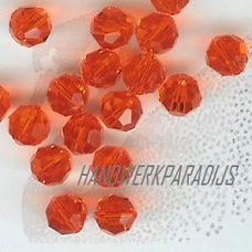 Swarovski 5000 Red Topaz 6mm 35 Stuk of P. Stuk