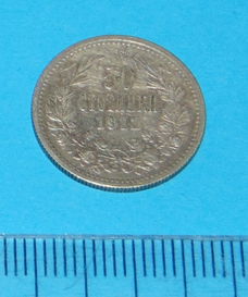 Bulgarije - 50 stotinki 1912 - zilver