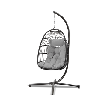 Boender Outdoor buiten hangstoel met standaard grijs - 0