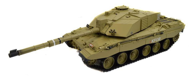 RC tank Heng Long Britse Challenger 2.4GHZ met schietfunctie rook en geluid - 1