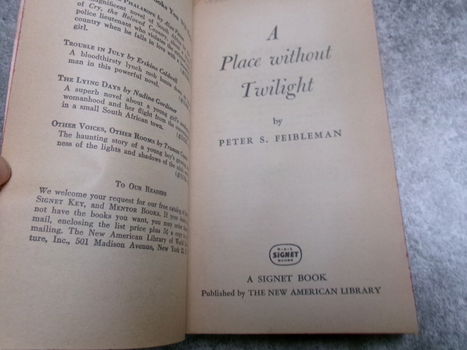 A Place Without Twilight - Peter Feibleman ( 1960 ) - 2