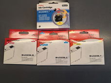 cartridges LC 223 BK+Y+C+M. voor Brother printers Nieuw