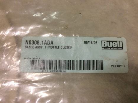 buell xb Lightning (L18B) '03 - '07 cable assy, throttle closed, (number N0308.1ADA) - 1