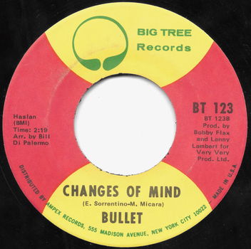 Single - Bullet - White lies, blue eyes / Changes of mind - 0