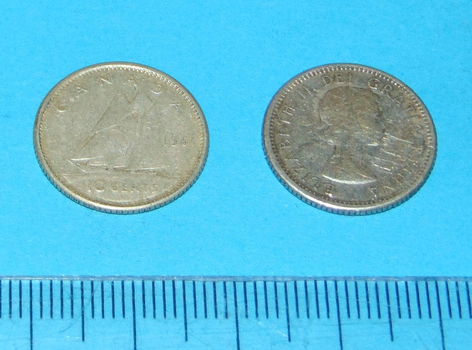 Canada - 10 cent 1961 - zilver - 0